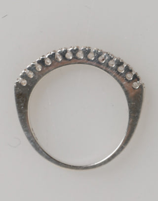 Ewiger Ring aus Sterlingsilber 925 mit Pave CZ-Kristall