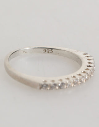Ewiger Ring aus Sterlingsilber 925 mit Pave CZ-Kristall