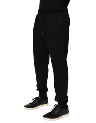Schwarze DG Logo Herren-Jogginghose aus Baumwolle