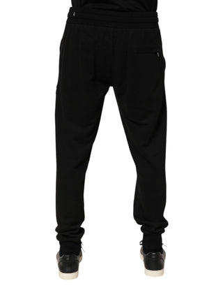 Schwarze DG Logo Herren-Jogginghose aus Baumwolle