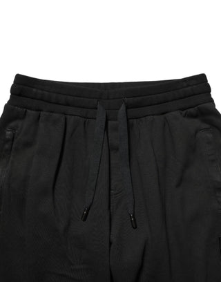 Schwarze DG Logo Herren-Jogginghose aus Baumwolle