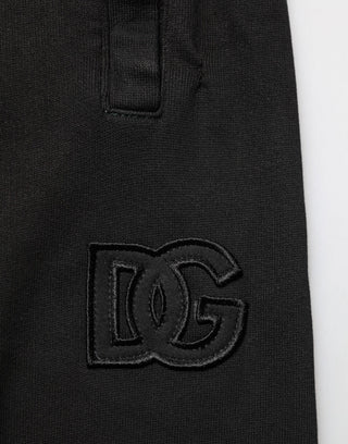 Schwarze DG Logo Herren-Jogginghose aus Baumwolle