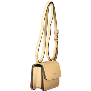 Beige Polyethylen-Handtasche