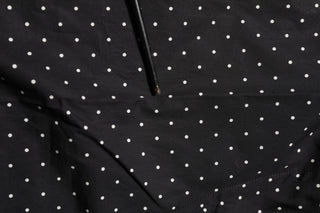 Schwarzes Polka Dot Baumwolle GOLD Herren-Hemd