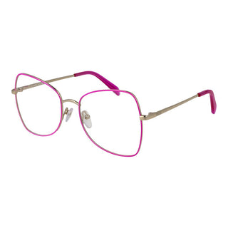 Gafas con montura metálica púrpura