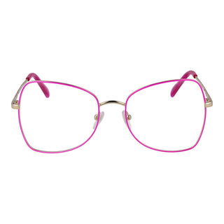 Gafas con montura metálica púrpura