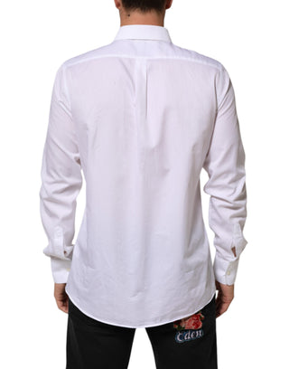 Weißes Baumwoll-MARTINI-Herren-Hemd