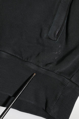 Schwarzer Logo FullZip Kapuzenpullover
