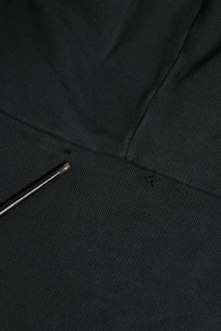 Schwarzer Logo FullZip Kapuzenpullover