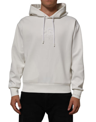 Weißes Logo Kapuzen-Sweatshirt für Herren