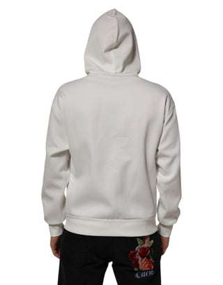 Weißes Logo Kapuzen-Sweatshirt für Herren