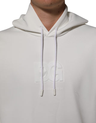Weißes Logo Kapuzen-Sweatshirt für Herren