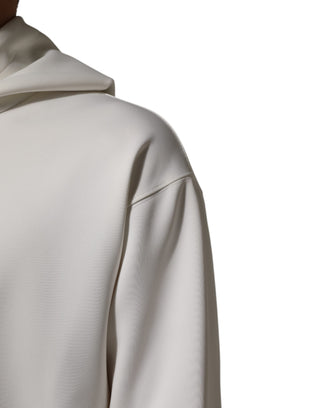 Weißes Logo Kapuzen-Sweatshirt für Herren