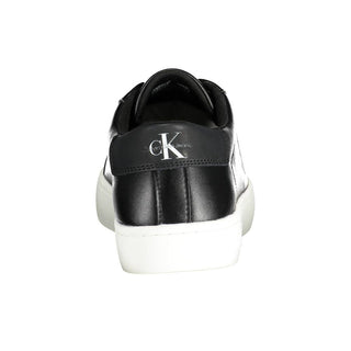 Zapatilla deportiva de hombre de poliéster negra