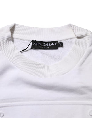 Herren Sweatshirt mit geprägtem weißem Logo