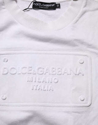Herren Sweatshirt mit geprägtem weißem Logo