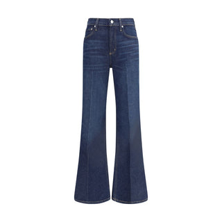 Blaue ausgestellte Baumwolljeans