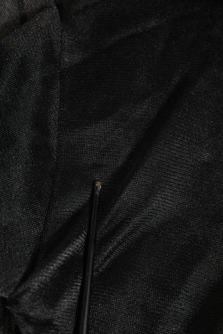 Sudadera con cuello redondo de poliéster con logo negro  