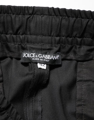 Black Drawstring Men Jogger Sweatpants Pants