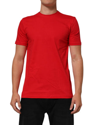 Rotes Goodluck 2023 Baumwoll-T-Shirt mit Rundhalsausschnitt