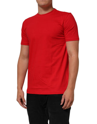 Rotes Goodluck 2023 Baumwoll-T-Shirt mit Rundhalsausschnitt