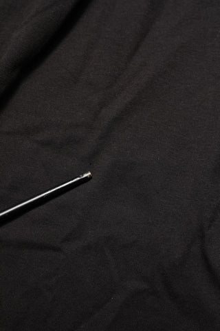Schwarzes Baumwoll-Herren-T-Shirt mit Logo-Print und Rundhalsausschnitt