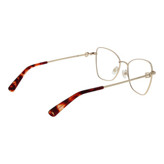 Gafas con montura de metal dorado