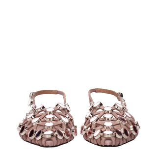 Pinke Ballerinas aus Leder
