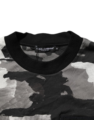 Mehrfarbiges Camouflage Herren T-Shirt mit kurzen Ärmeln