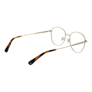 Gafas con montura de metal dorado