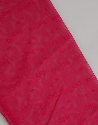 Fuchsia Logo Lace Enge Midi-Unterhose