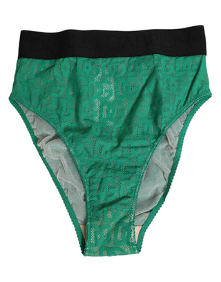 Grüner DG Logo Spitze High Brief Slip Unterwäsche