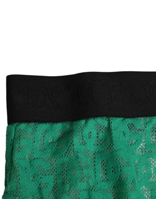 Grüner DG Logo Spitze High Brief Slip Unterwäsche