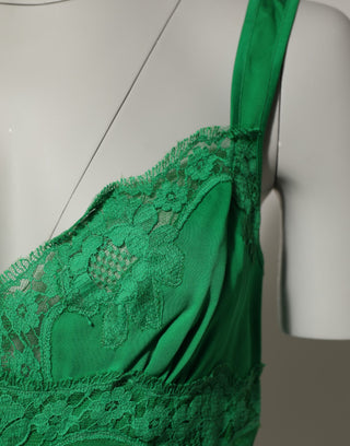 Grünes florales Spitzen-Tanktop Dessous Unterwäsche