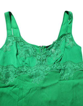 Grünes florales Spitzen-Tanktop Dessous Unterwäsche