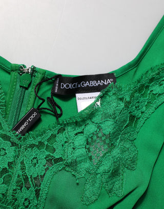 Grünes florales Spitzen-Tanktop Dessous Unterwäsche