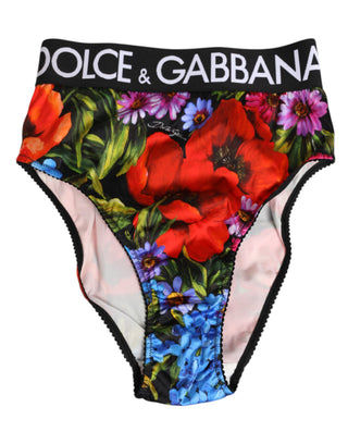 Multicolor Floral Print High Waist Panty Underwear