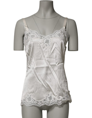 Off White Florale Spitze Tank Top Dessous