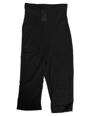 Black High Waist Tight Midi Trouser Underwear