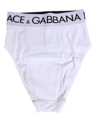 White Cotton Stretch High Waist Panty Underwear