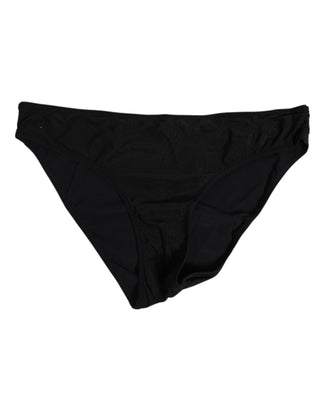 Schwarzer Slip aus Nylon-Stretch für Damen