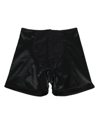 Schwarzer Stretch-Seiden-Slip Radsport Frauen Unterwäsche