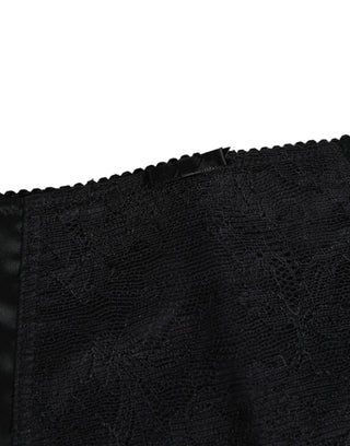 Schwarzer Stretch-Seiden-Slip Radsport Frauen Unterwäsche