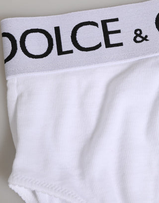 White Cotton Stretch High Waist Panty Underwear