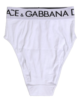 White Cotton Stretch High Waist Panty Underwear