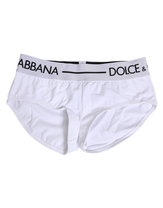 White Nylon Logo Waistband Shorts Underwear