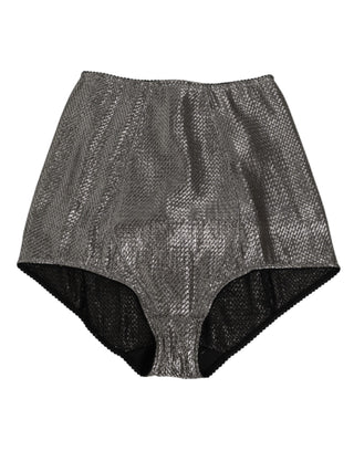 Gray Silk Stretch Slip Girdle Panty Underwear