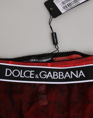 Schwarz Rot Nylon Hohe Taille Miederunterwäsche
