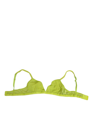 Gelb-grüner Soft-Cup-BH aus Nylon, Unterwäsche