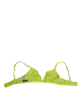 Gelb-grüner Soft-Cup-BH aus Nylon, Unterwäsche